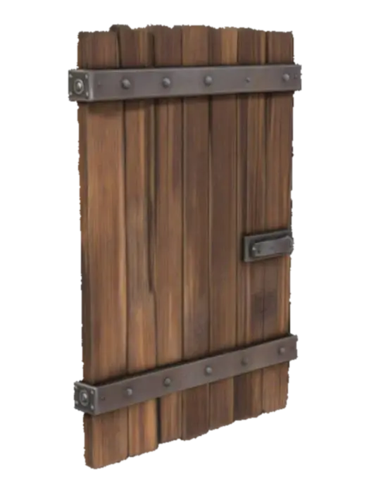 Wooden Door 3D model, vytvořený pomocí AI