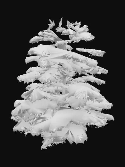 3D model for Snowy Pine Tree