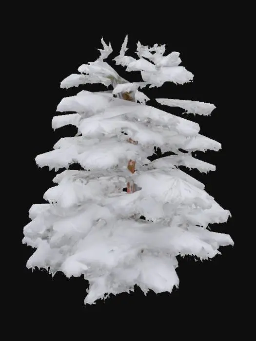 3D model for Snowy Pine Tree
