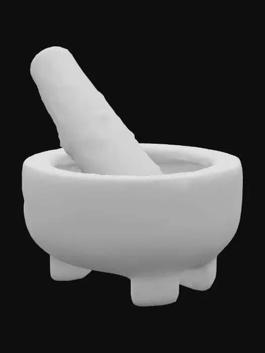 3D model for Mortar and Pestle Set, #PBR#