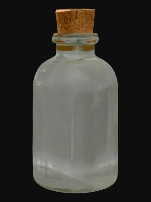 3D model for Corked Glass Vial, #PBR#