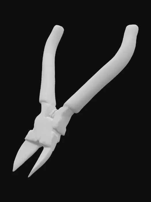 3D model for Wire Cutter with Yellow Handles