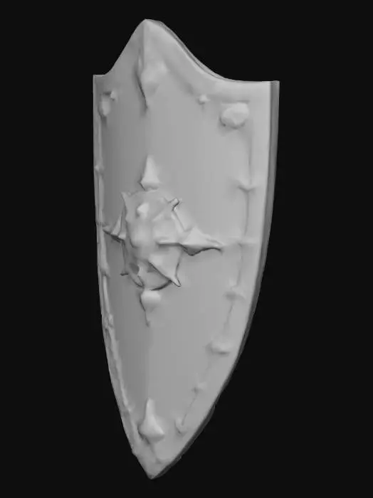 3D model for haceme un escudo hecho de bananas tipo medieval de fantasia.alta calidad