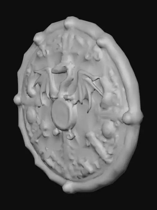 3D model for haceme un escudo hecho de bananas tipo medieval de fantasia.alta calidad