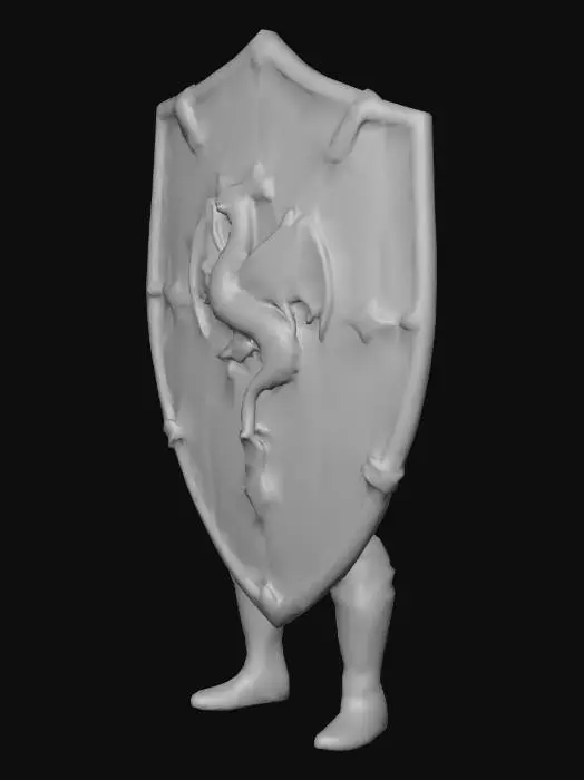 3D model for haceme un escudo hecho de bananas tipo medieval de fantasia.alta calidad