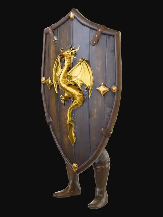 3D model for haceme un escudo hecho de bananas tipo medieval de fantasia.alta calidad