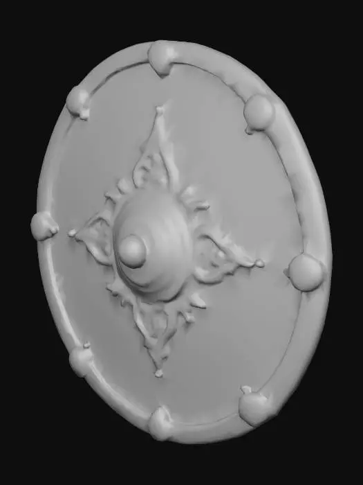 3D model for haceme un escudo hecho de bananas tipo medieval de fantasia.alta calidad