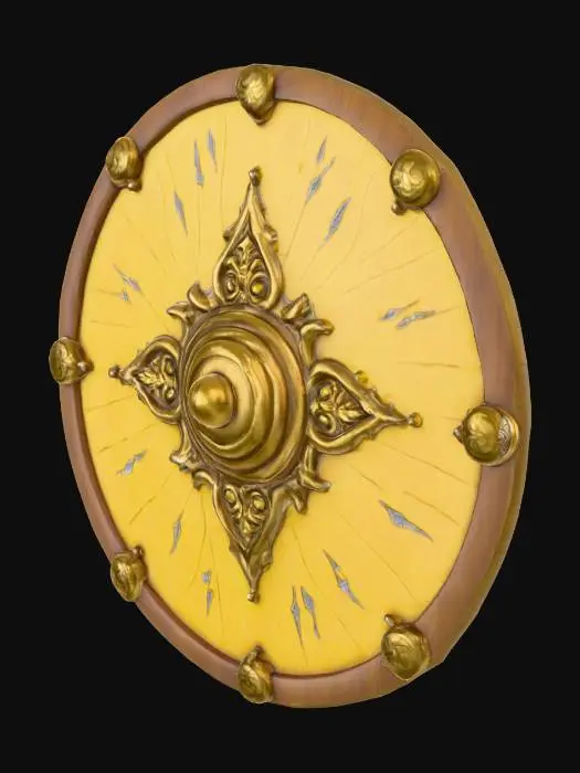 3D model for haceme un escudo hecho de bananas tipo medieval de fantasia.alta calidad