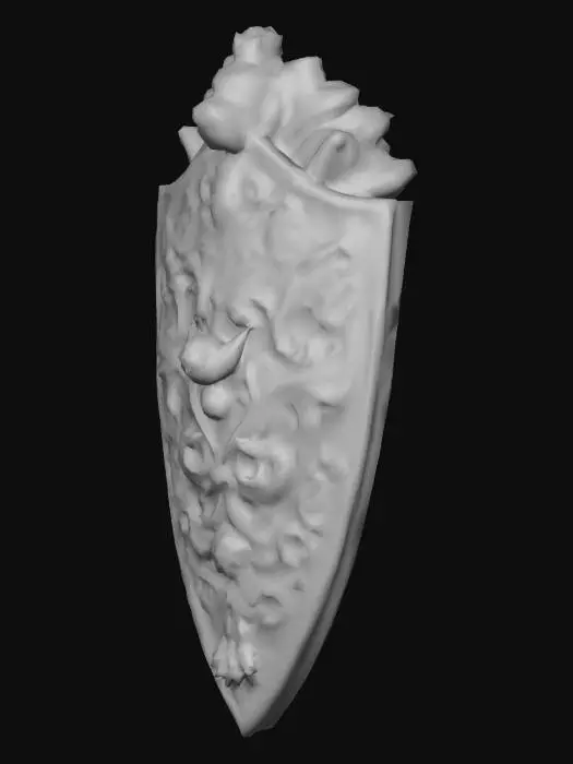 3D model for haceme un escudo hecho de bananas tipo medieval de fantasia.alta calidad