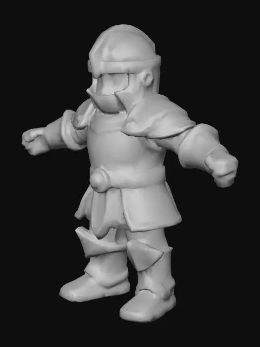 3D model for Knight Defender