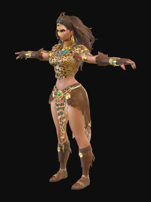 3D model for Amazonian Warrior