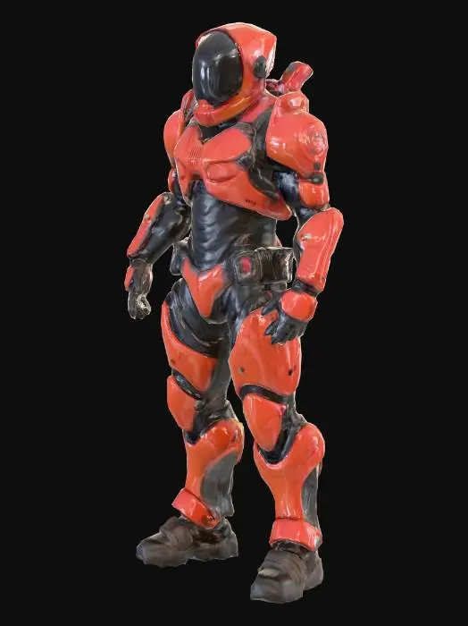 3D model for M.A.S.K, fire fighting unit, Mobile Armored Kommand, helmet,  rogue, spectre, futuristic, armor, helmet, techwear, full body, 3d, dark colors, low poly, M.A.S.K, 80s, Mask cartoon, fortnite