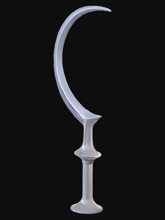 3D model for Silver Crescent Dagger