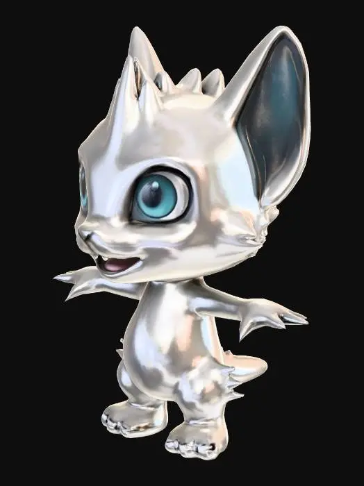 3D model for chibi_fantasy_animal__0201173601_texture