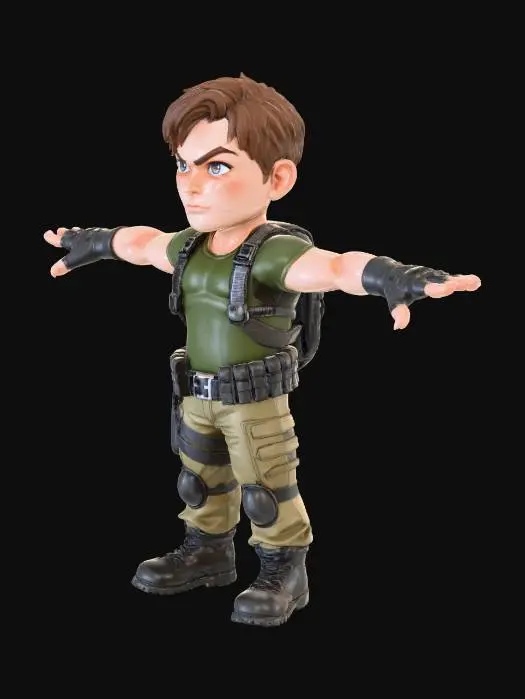 3D model for Action Figure Cadet