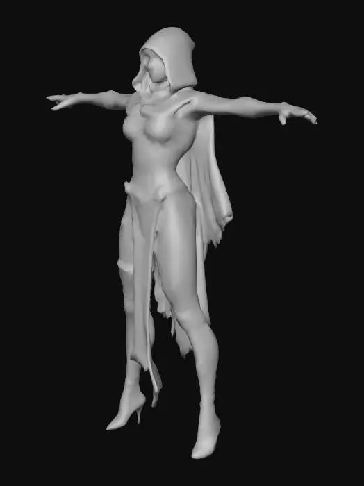 3D model for Female Elegant Ghoul Druid