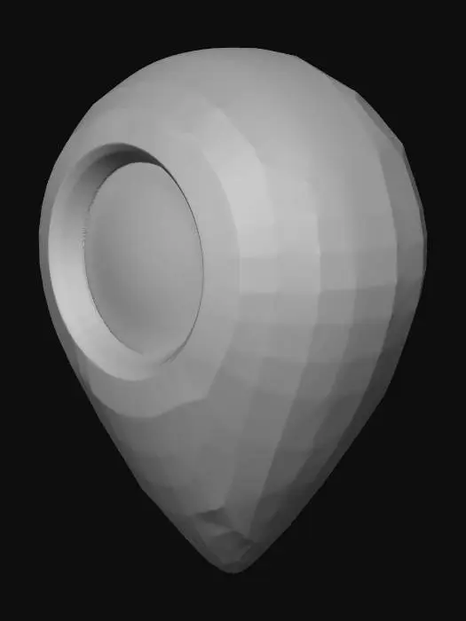 3D model for Red Map Pin Icon