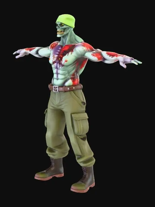 3D model for Zombie Soldier