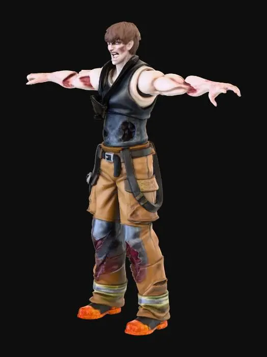 3D model for Zombie Action Figure