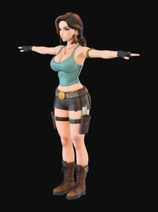 3D model for Explorer in Ruins