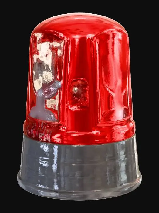 3D model for Red Emergency Light