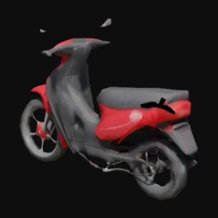 3D model for Red Scooter
