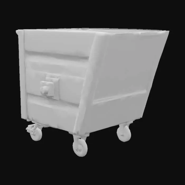 3D model for Green Industrial Bin