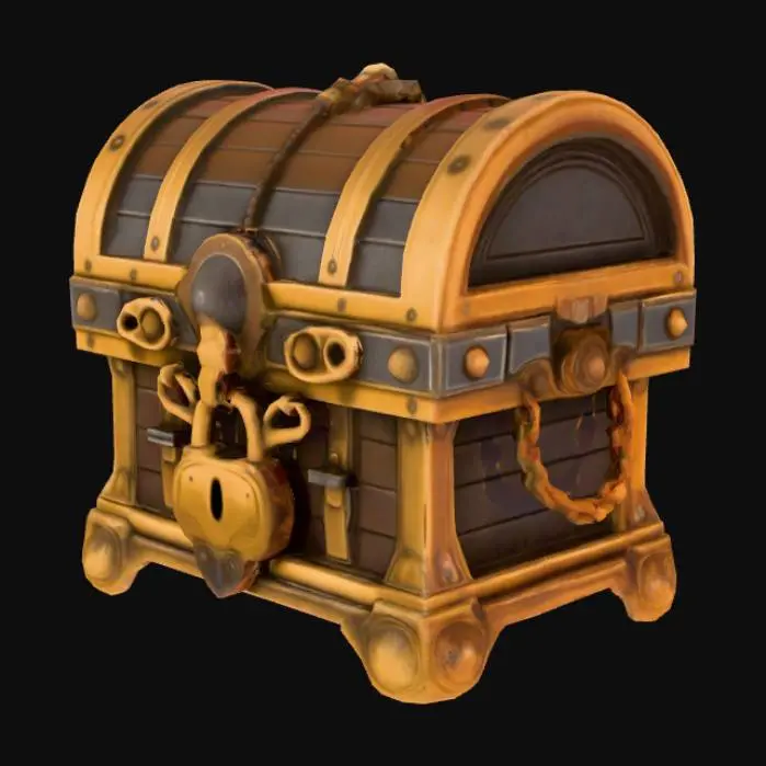 3D model for Golden Treasure Chest