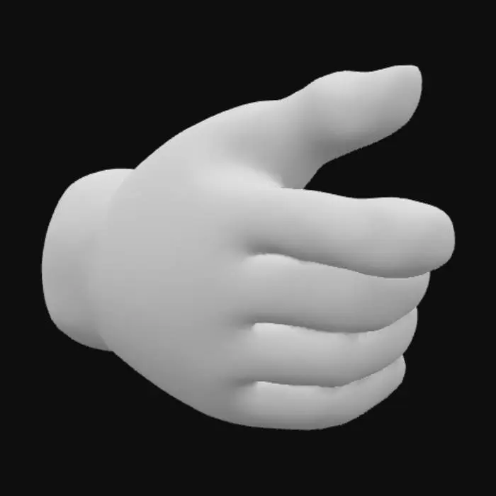 3D model for Pointing Glove Hand