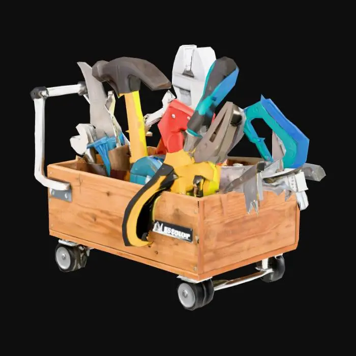 3D model for Toolbox Overflow, #PBR#