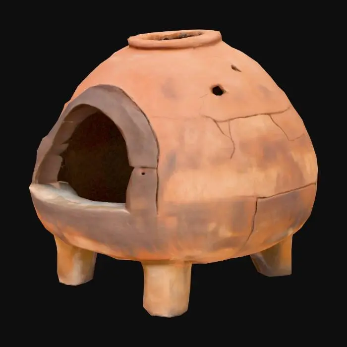 3D model for Clay Oven Structure