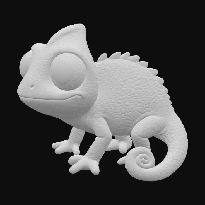 3D model for Colorful Chameleon