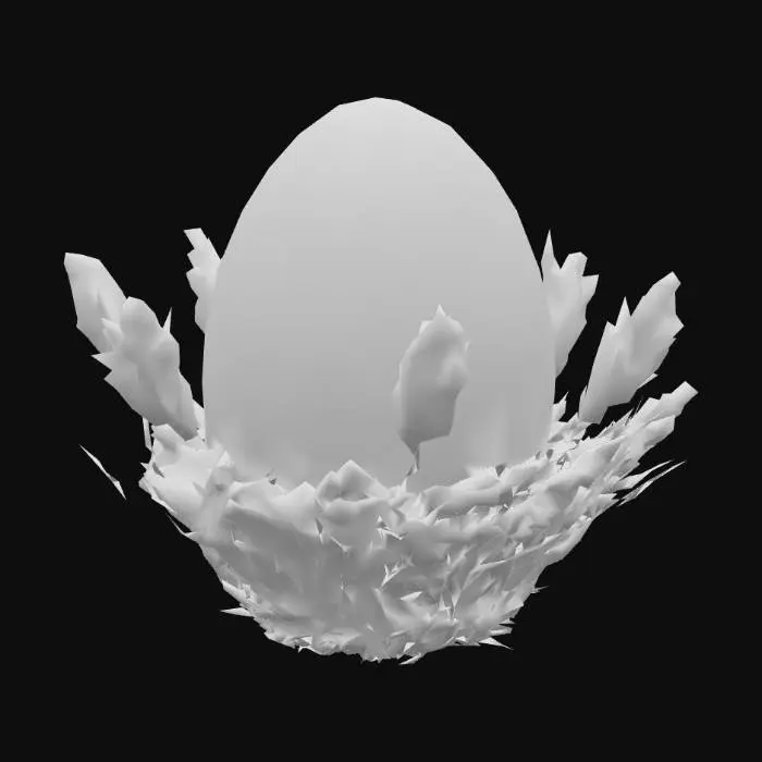 3D model for Egg in Nest
