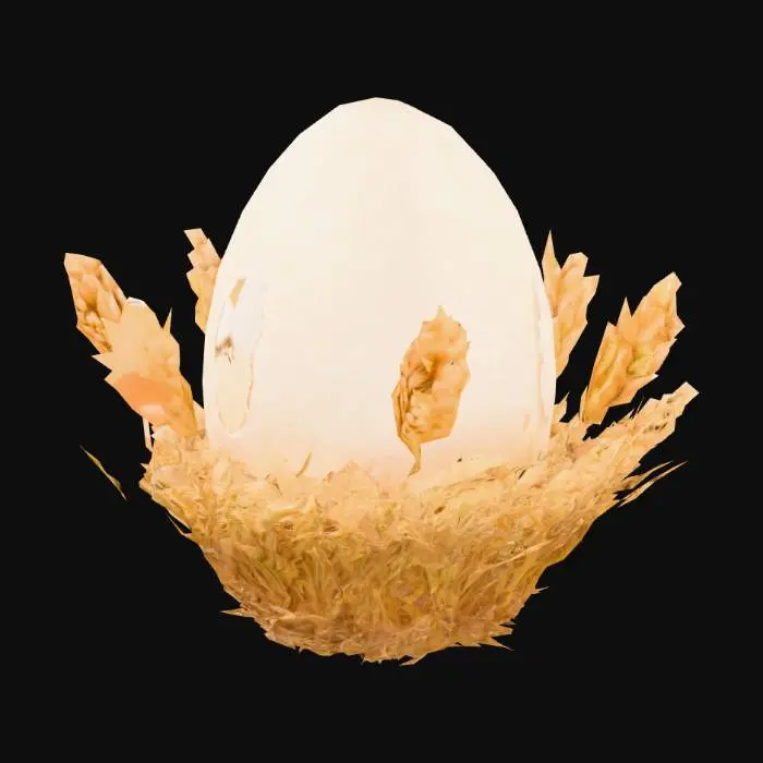 3D model for Egg in Nest