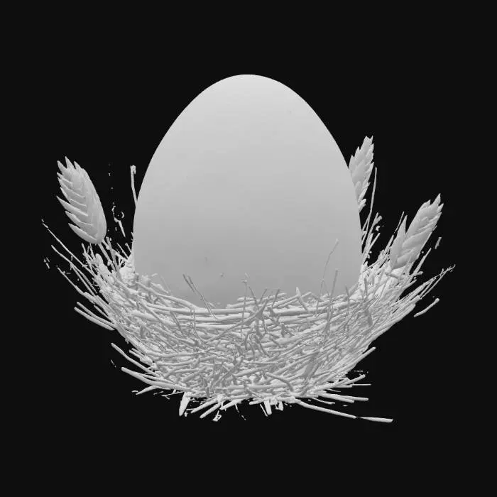 3D model for Egg in Nest