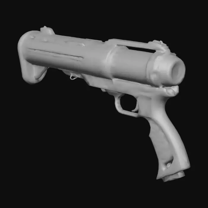 3D model for a dna fantasy weapon with dna capsule to shoot