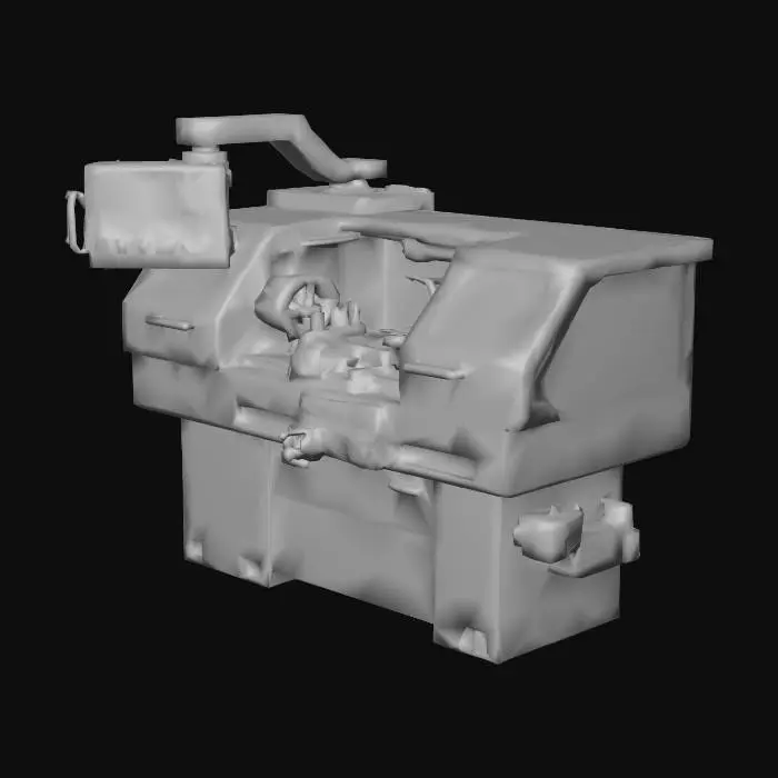 3D model for CNC Lathe Machine