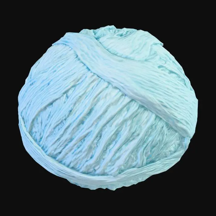 3D model for Blue Yarn Sphere
