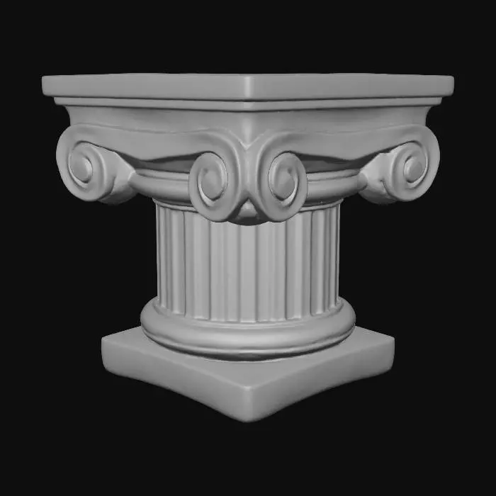 3D model for Ionic Column Pedestal