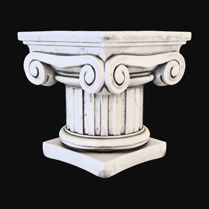 3D model for Ionic Column Pedestal