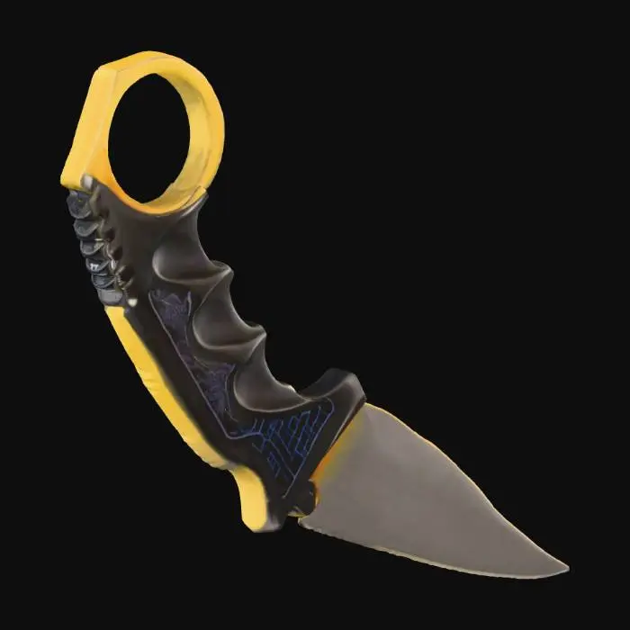 3D model for Golden Karambit