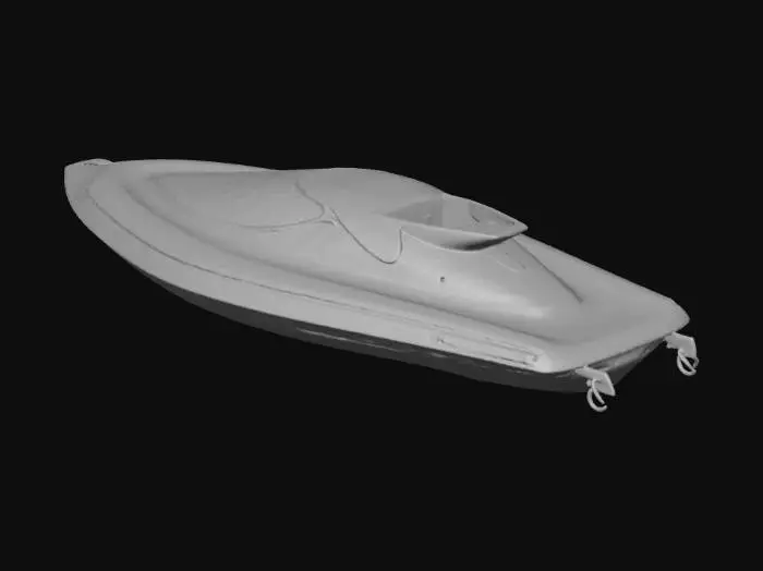 3D model for wasser ufo dreieckig, plattform
