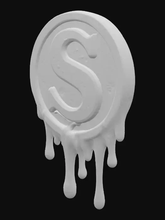 3D model for Dripping Monogram S