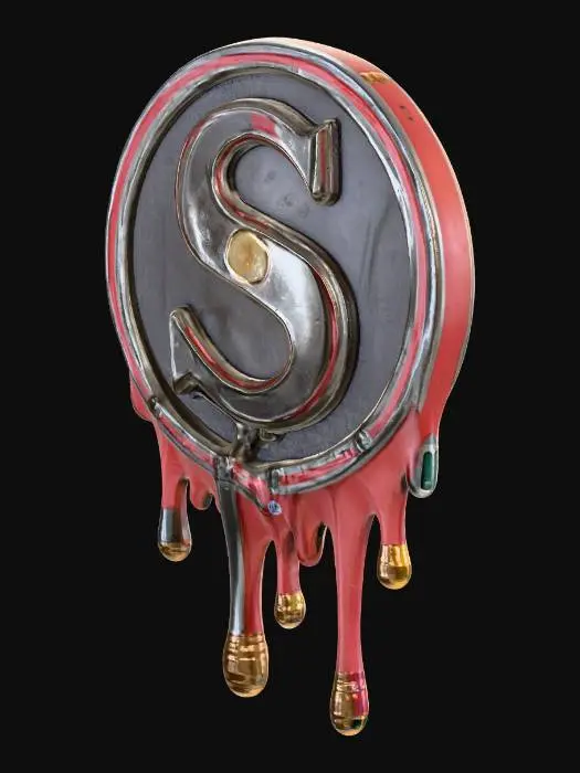 3D model for Dripping Monogram S