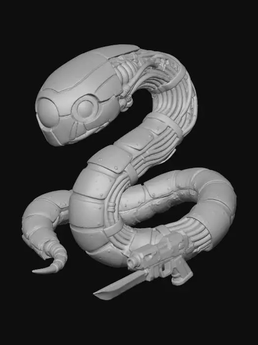 3D model for Robo-Serpent Sentinel