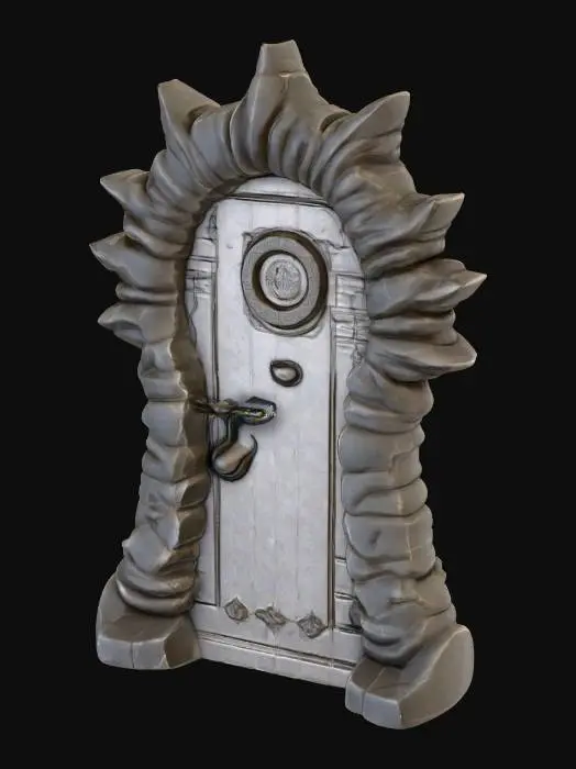3D model for totuth door frrom nder touth monster