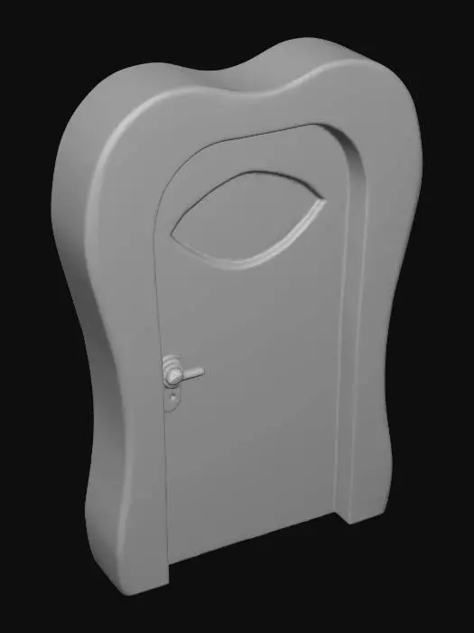 3D model for totuth door frrom nder touth monster