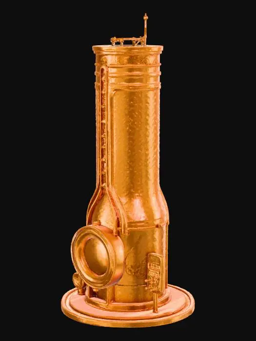 3D model for metall schmelzer aus gold