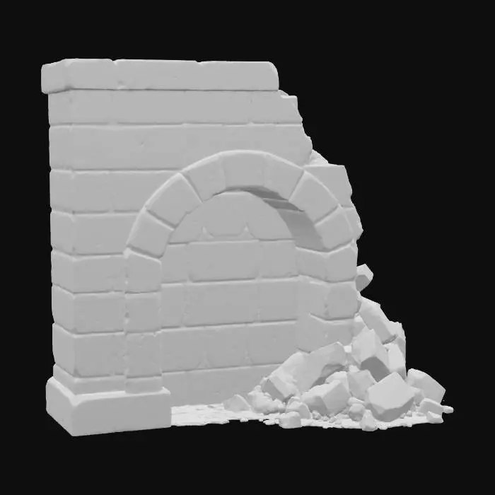 3D model for Crumbled Archway