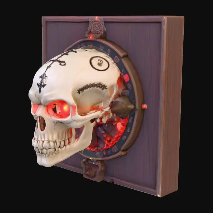 3D model for Skull schalter